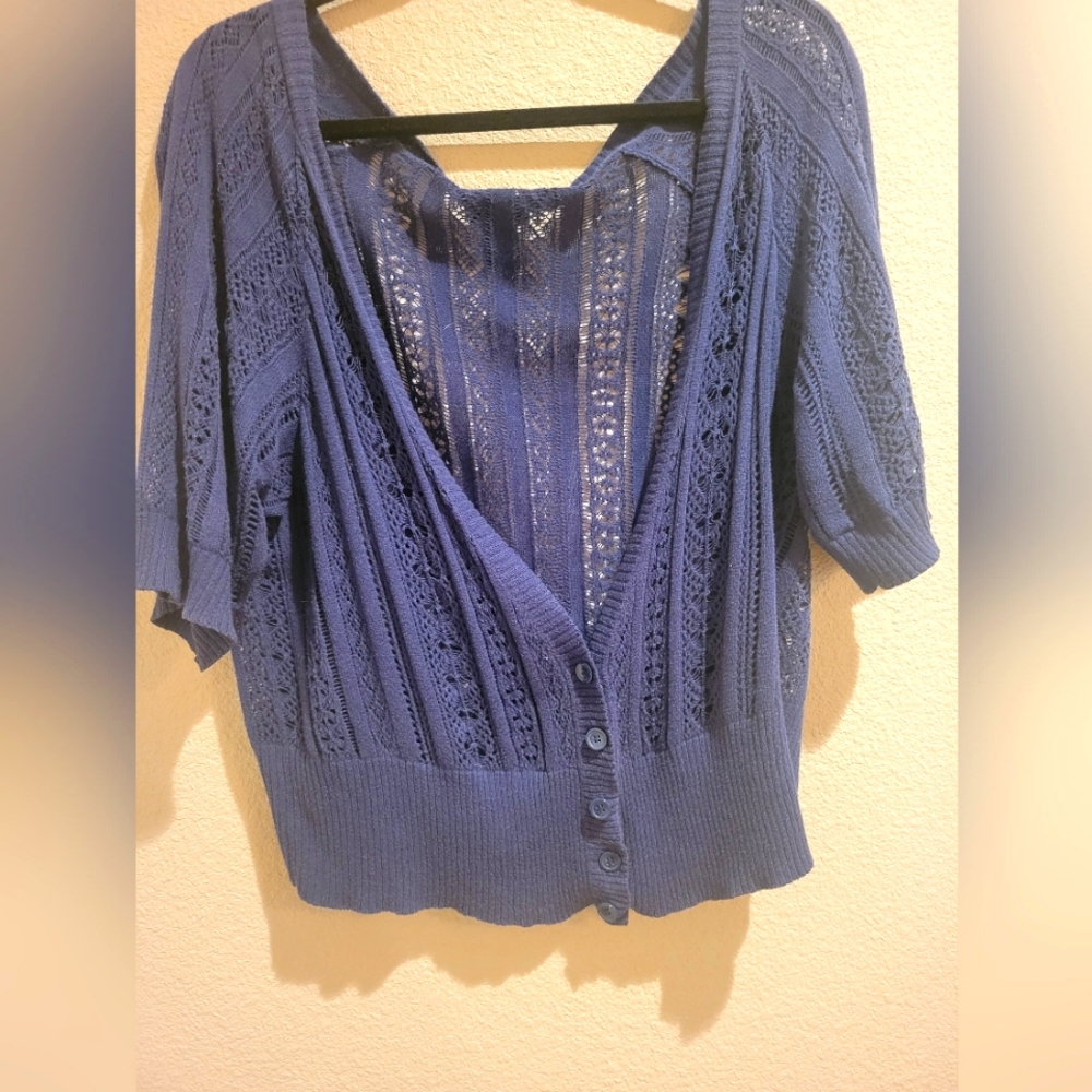 Torrid Navy cardigan